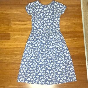 90s cotton knit drop waist vintage dress